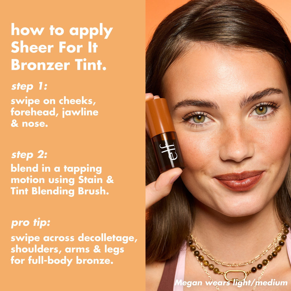 Sheer For It Bronzer Tint - Tan/Deep Warm Terracotta
