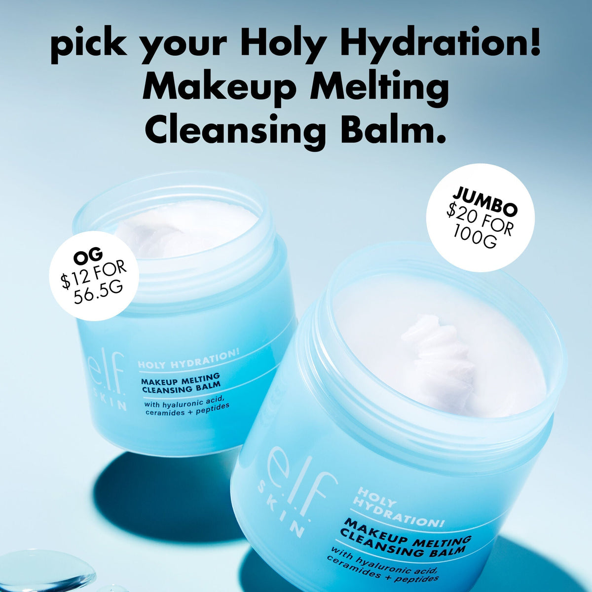 JUMBO Holy Hydration! Makeup Melting Cleansing Balm